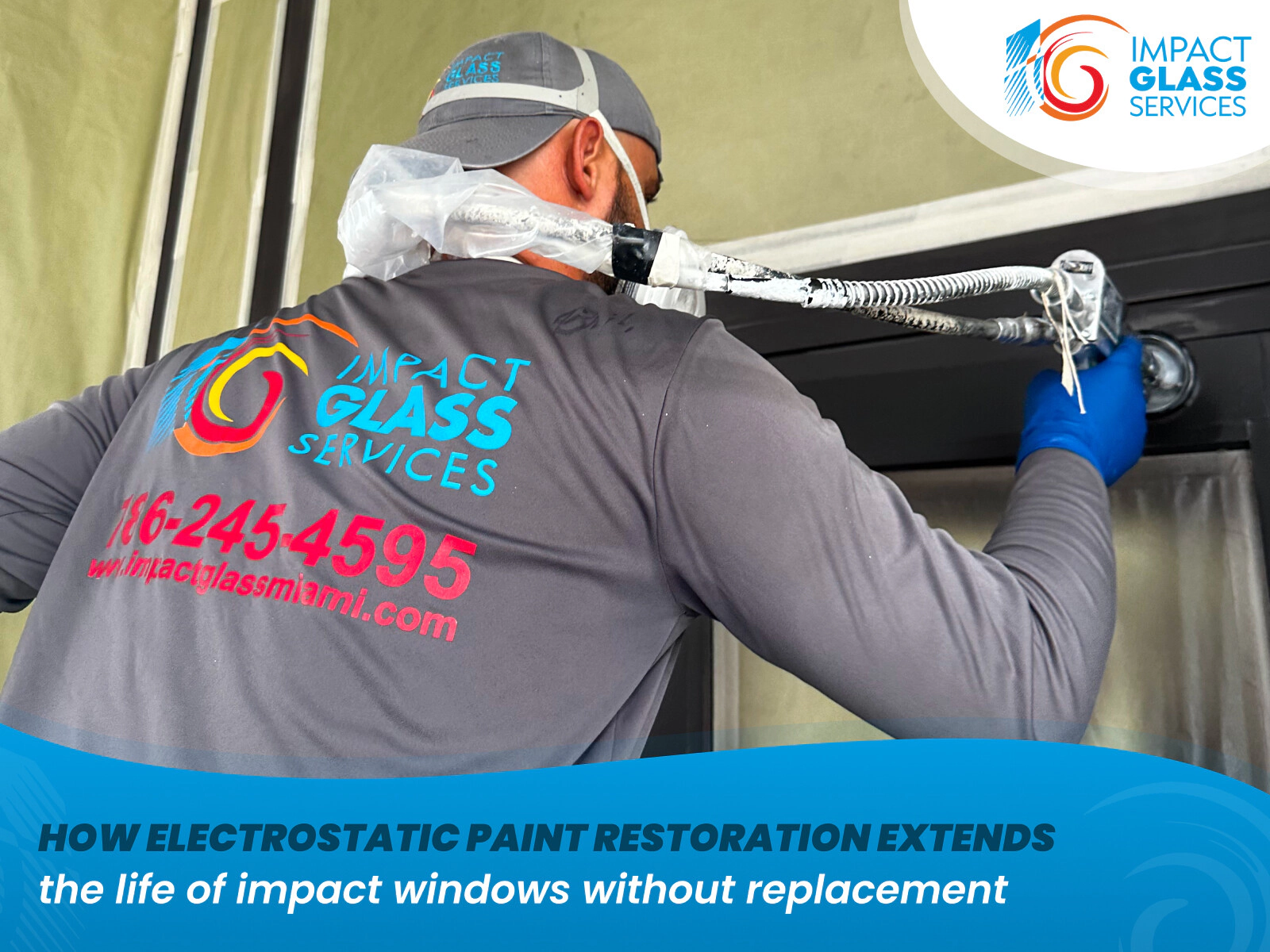 How Electrostatic Paint Restoration Extends the Life of Impact Windows Without Replacement