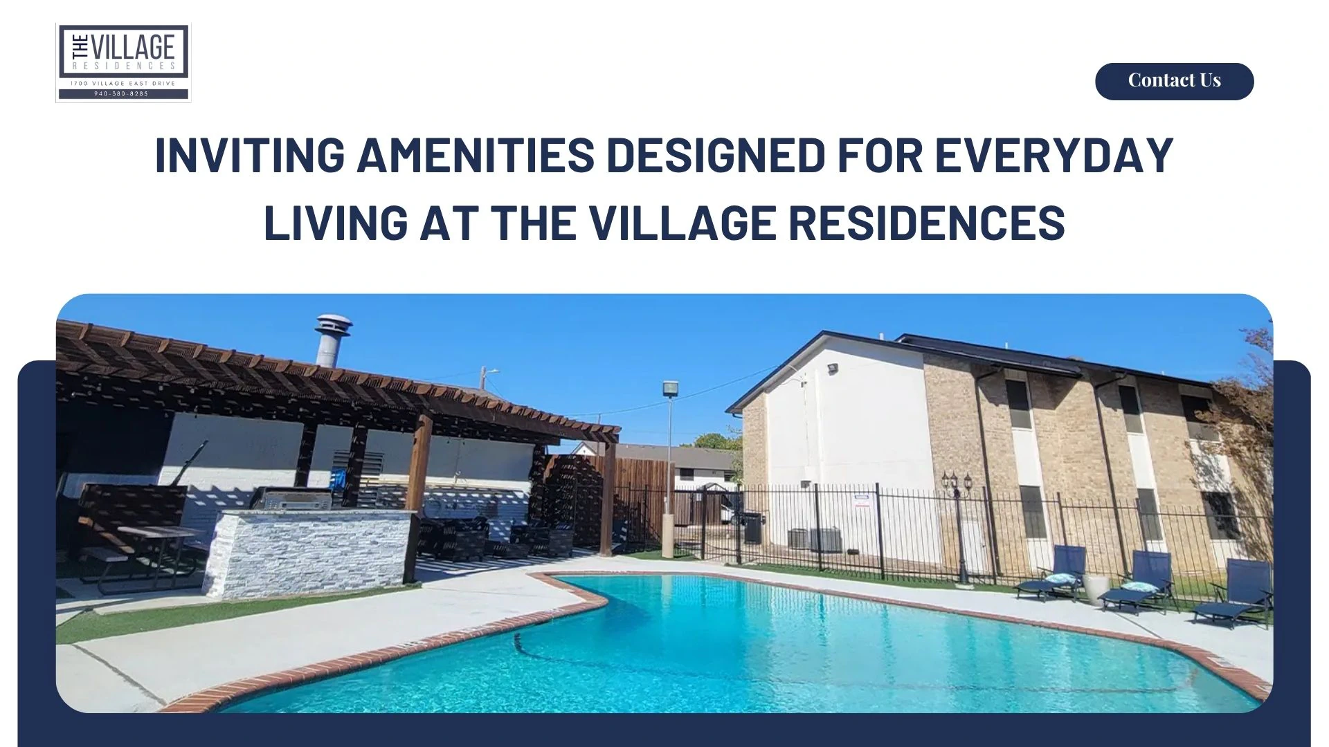 Inviting Amenities Designed for Everyday Living at The Village Residences