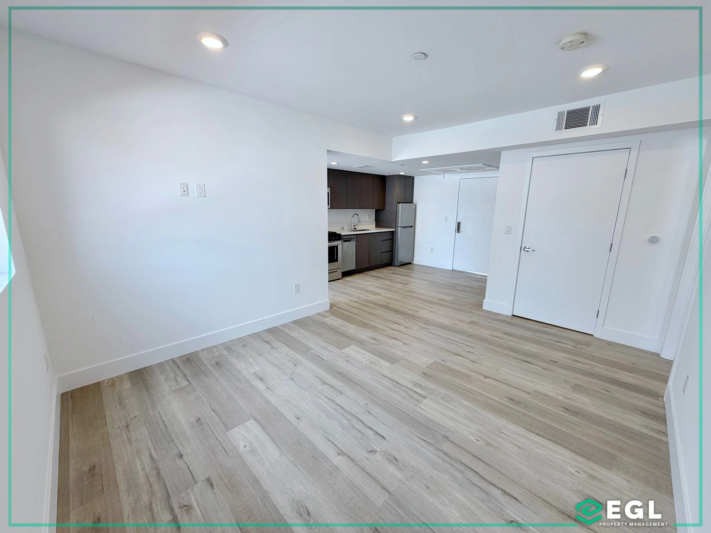 3D floor plan a 1 Bed, 1 bath apartment