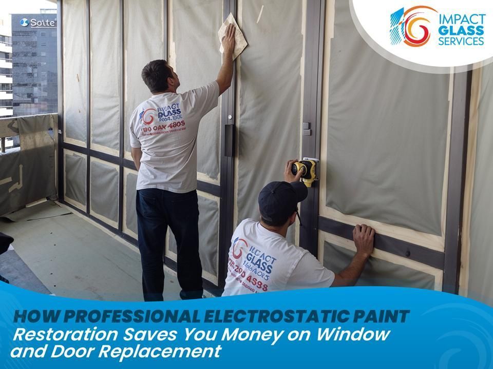 How Professional Electrostatic Paint Restoration Saves You Money on Window and Door Replacement