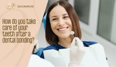 How do you take care of your teeth after a dental bonding?